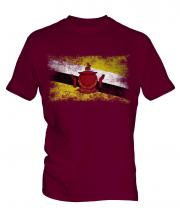 Brunei Distressed Flag Mens T-Shirt