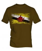 Brunei Distressed Flag Mens T-Shirt
