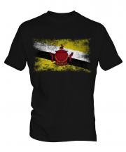 Brunei Distressed Flag Mens T-Shirt