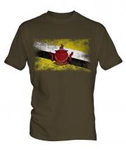 Brunei Distressed Flag Mens T-Shirt