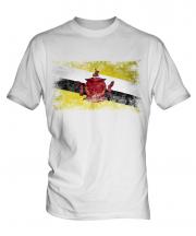 Brunei Distressed Flag Mens T-Shirt