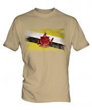 Brunei Distressed Flag Mens T-Shirt
