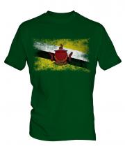 Brunei Distressed Flag Mens T-Shirt