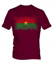 Burkina Faso Distressed Flag Mens T-Shirt