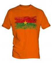 Burkina Faso Distressed Flag Mens T-Shirt