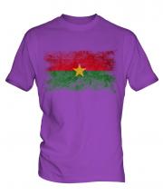 Burkina Faso Distressed Flag Mens T-Shirt