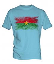 Burkina Faso Distressed Flag Mens T-Shirt