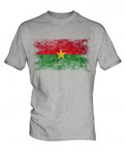 Burkina Faso Distressed Flag Mens T-Shirt