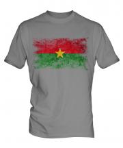 Burkina Faso Distressed Flag Mens T-Shirt