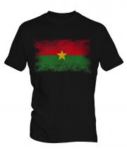 Burkina Faso Distressed Flag Mens T-Shirt