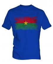 Burkina Faso Distressed Flag Mens T-Shirt