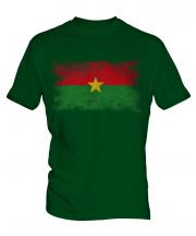 Burkina Faso Distressed Flag Mens T-Shirt