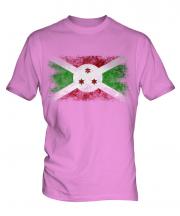 Burundi Distressed Flag Mens T-Shirt
