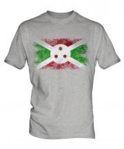 Burundi Distressed Flag Mens T-Shirt