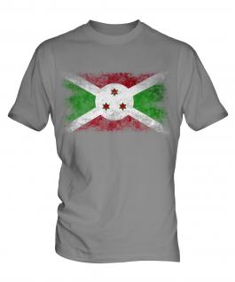 Burundi Distressed Flag Mens T-Shirt