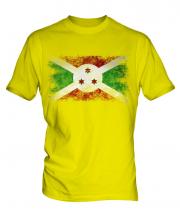 Burundi Distressed Flag Mens T-Shirt
