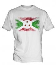 Burundi Distressed Flag Mens T-Shirt