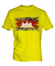 Cambodia Distressed Flag Mens T-Shirt