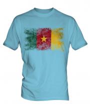 Cameroon Distressed Flag Mens T-Shirt