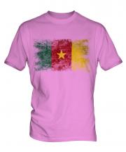 Cameroon Distressed Flag Mens T-Shirt