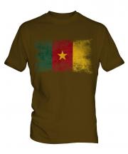 Cameroon Distressed Flag Mens T-Shirt