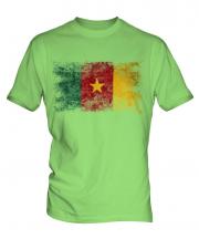 Cameroon Distressed Flag Mens T-Shirt