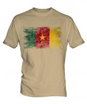 Cameroon Distressed Flag Mens T-Shirt