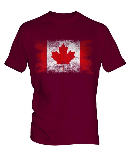 Canada Distressed Flag Mens T-Shirt