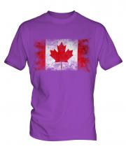 Canada Distressed Flag Mens T-Shirt