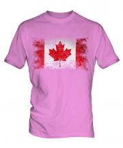 Canada Distressed Flag Mens T-Shirt