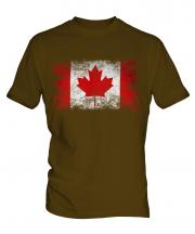 Canada Distressed Flag Mens T-Shirt