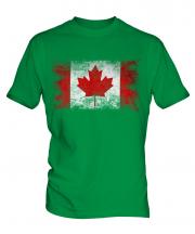 Canada Distressed Flag Mens T-Shirt