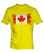 Canada Distressed Flag Mens T-Shirt