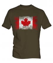 Canada Distressed Flag Mens T-Shirt