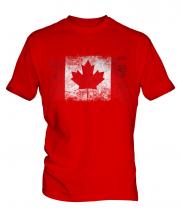 Canada Distressed Flag Mens T-Shirt