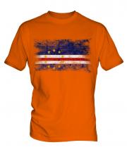 Cape Verde Distressed Flag Mens T-Shirt