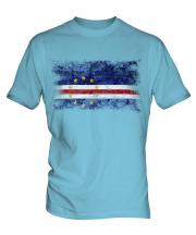 Cape Verde Distressed Flag Mens T-Shirt