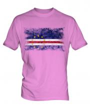 Cape Verde Distressed Flag Mens T-Shirt