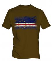 Cape Verde Distressed Flag Mens T-Shirt