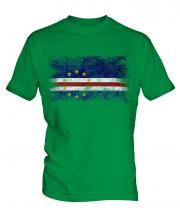 Cape Verde Distressed Flag Mens T-Shirt