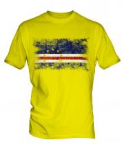 Cape Verde Distressed Flag Mens T-Shirt