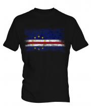 Cape Verde Distressed Flag Mens T-Shirt