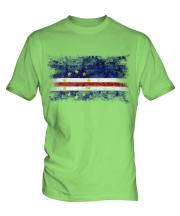Cape Verde Distressed Flag Mens T-Shirt
