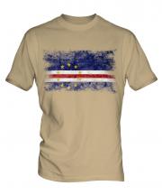 Cape Verde Distressed Flag Mens T-Shirt