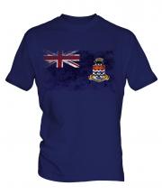 Cayman Islands Distressed Flag Mens T-Shirt