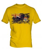Cayman Islands Distressed Flag Mens T-Shirt