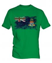 Cayman Islands Distressed Flag Mens T-Shirt