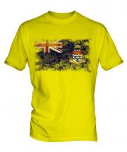 Cayman Islands Distressed Flag Mens T-Shirt