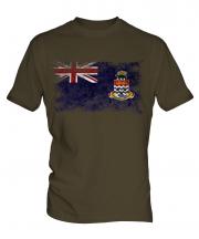 Cayman Islands Distressed Flag Mens T-Shirt