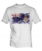 Cayman Islands Distressed Flag Mens T-Shirt
